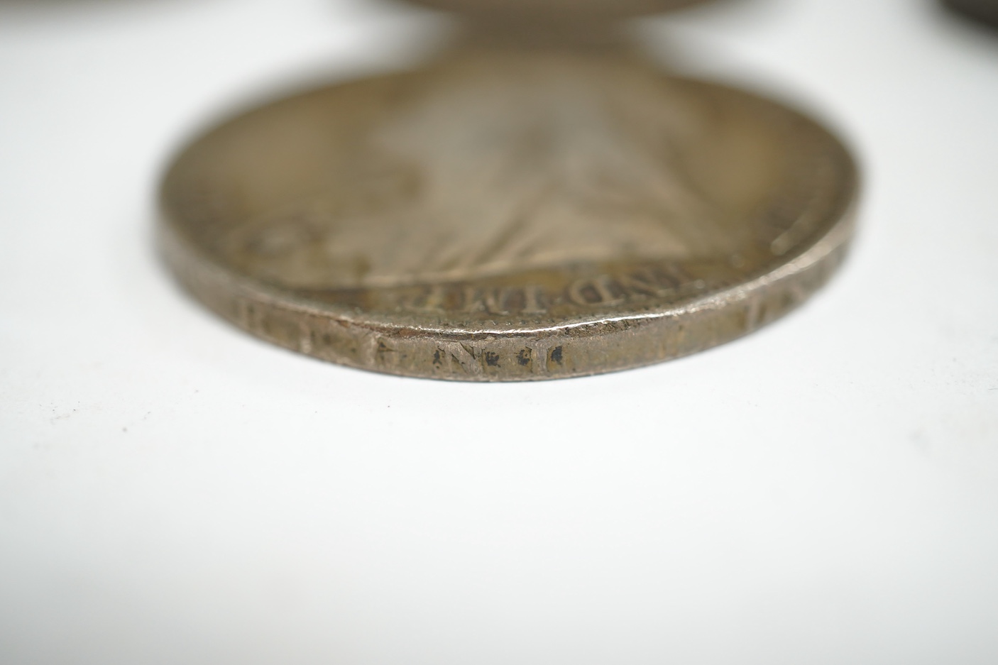 British coins, Victoria, a silver crown, 1900, two double florins, 1887 and a halfcrown, 1887